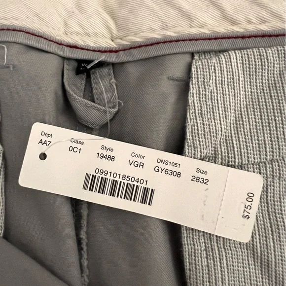 J.Crew Men’s Urban Slim Chino Pant Size 28/32 Vintage Grey NWT - Picture 3 of 8